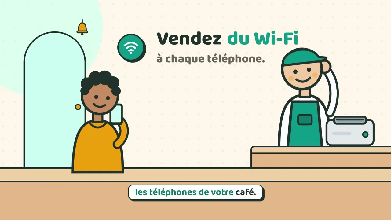 Vendez le Wi-Fi invité avec HandyCafe